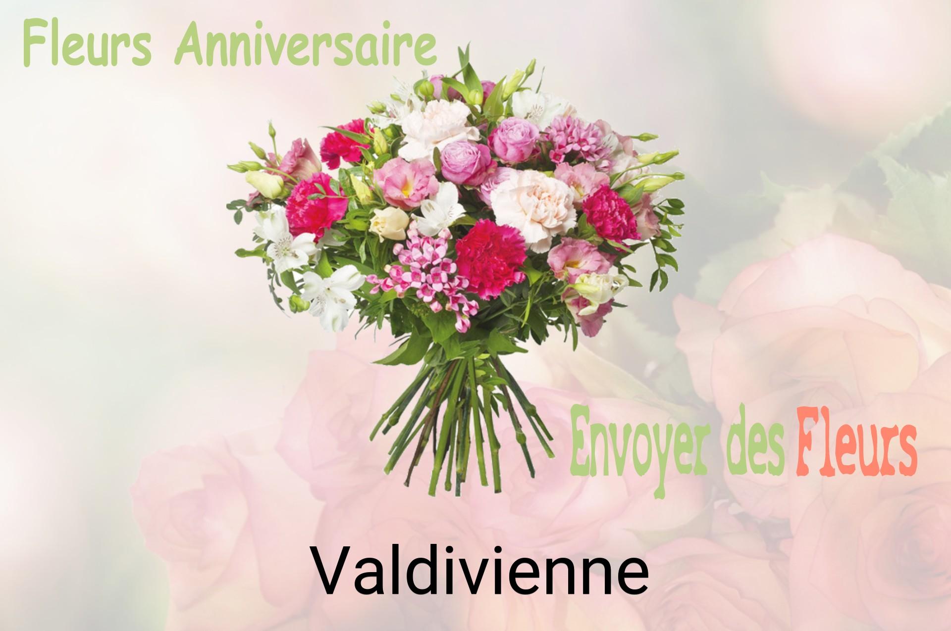 Bouquet de fleurs d’anniversaire livré à Valdivienne