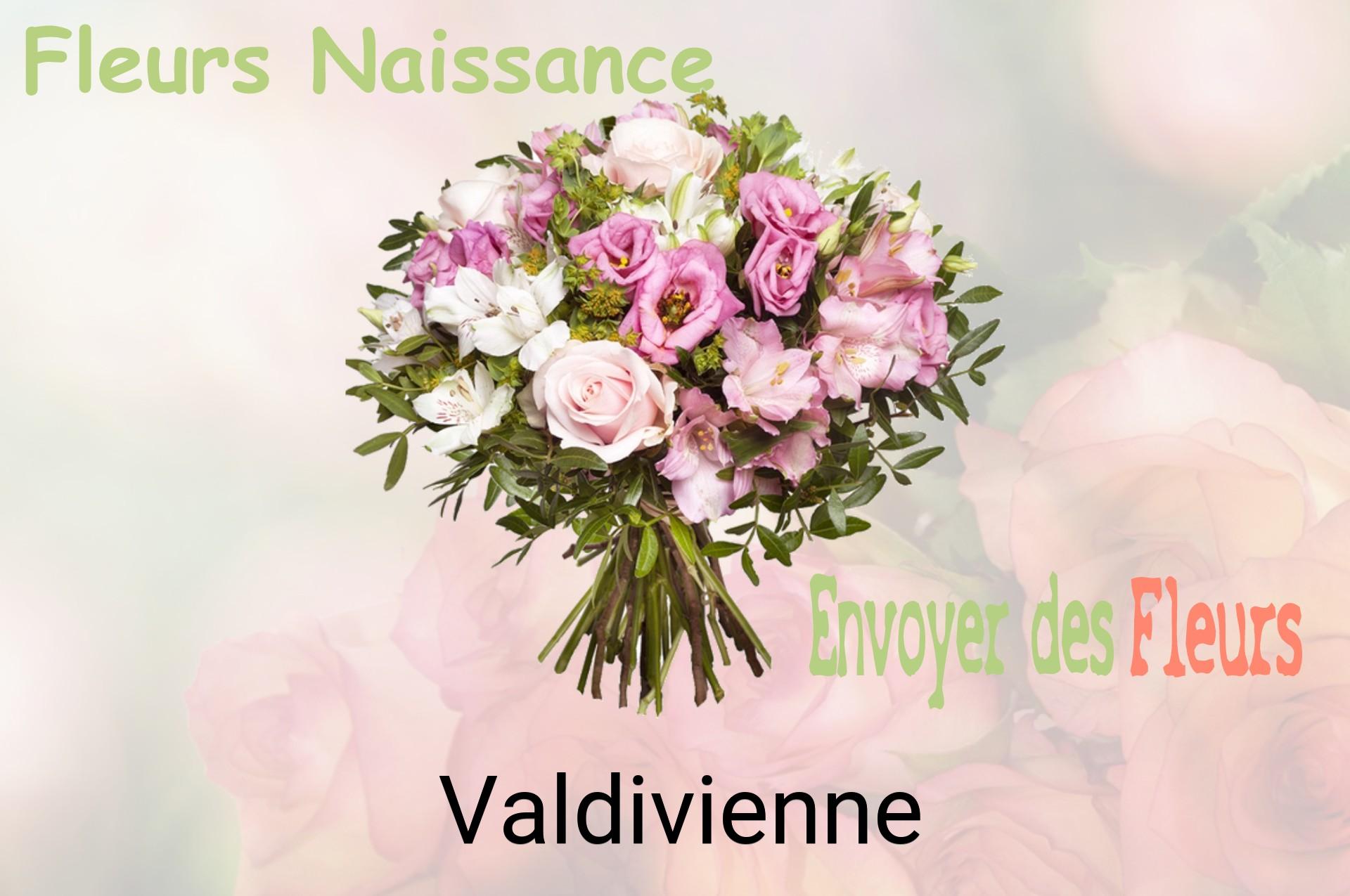 Bouquet de fleurs de naissance livré à Valdivienne